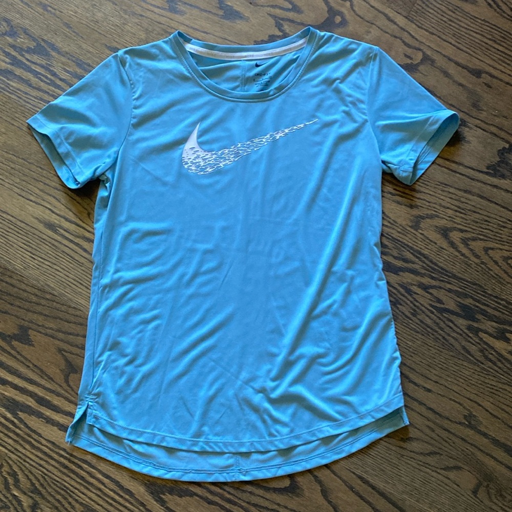 Nike Blue Active T-shirt - Picture 1 of 4